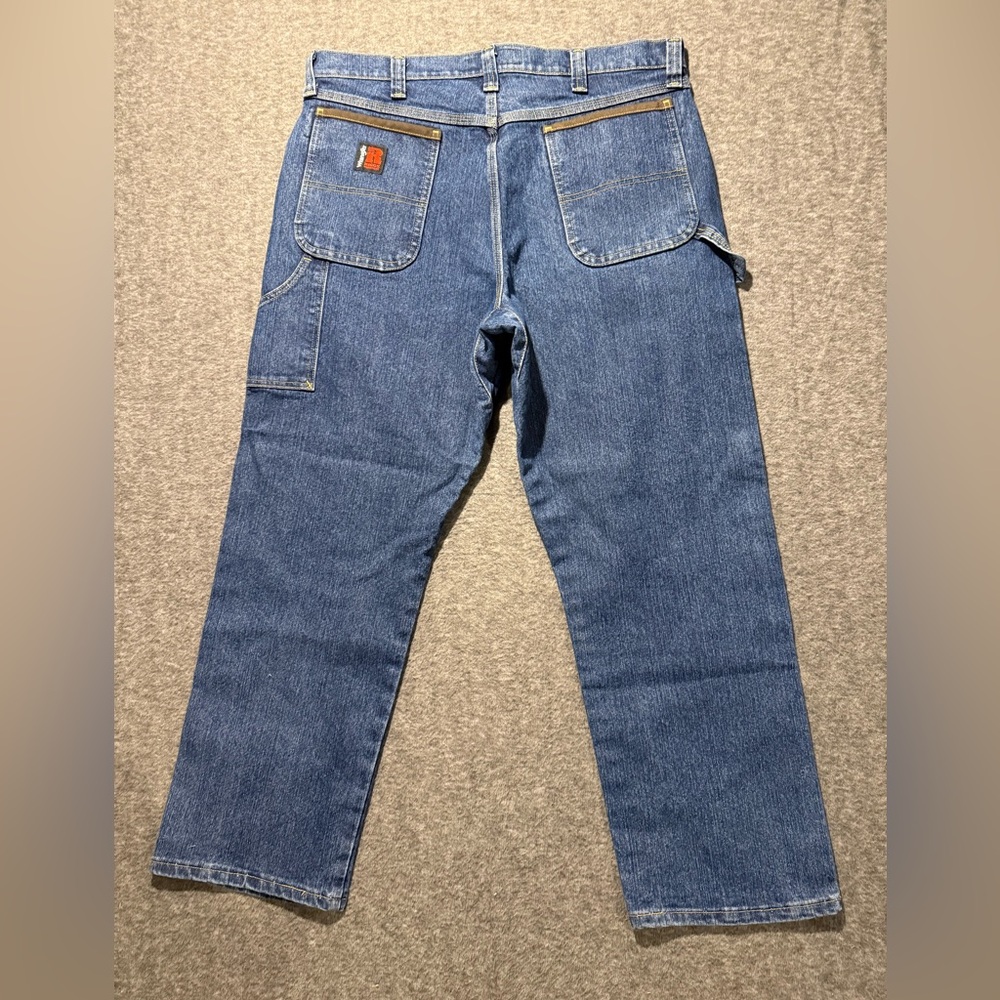 Wrangler Riggs Workwear Carpenter Jeans Men’s 38x30 blue heavy stretch durable